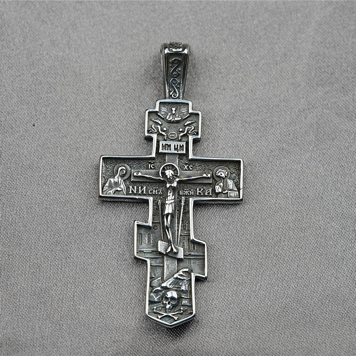 FREE Today: Titanium Orthodox Jesus Crucifix Necklace Protection Jewelry - image 3