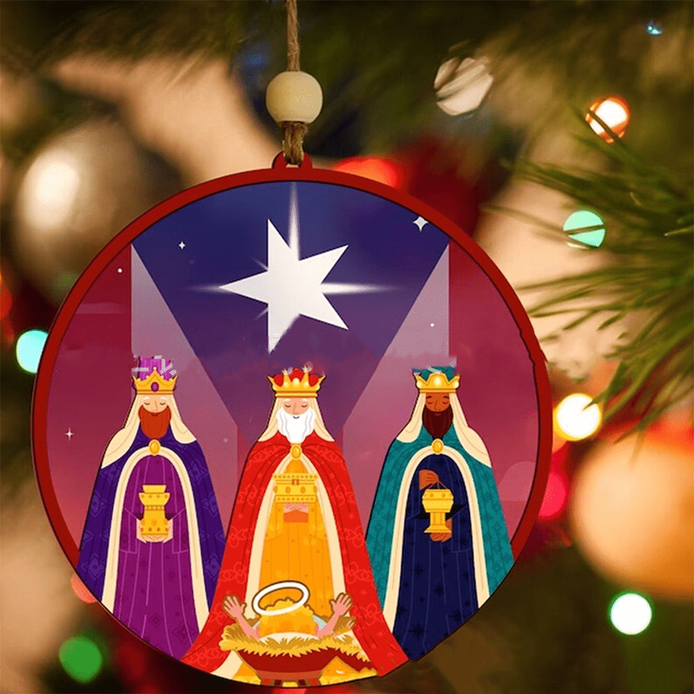 Christianartworkshop Illustration Styles Three Wisemen Kings Christmas Ornaments C
