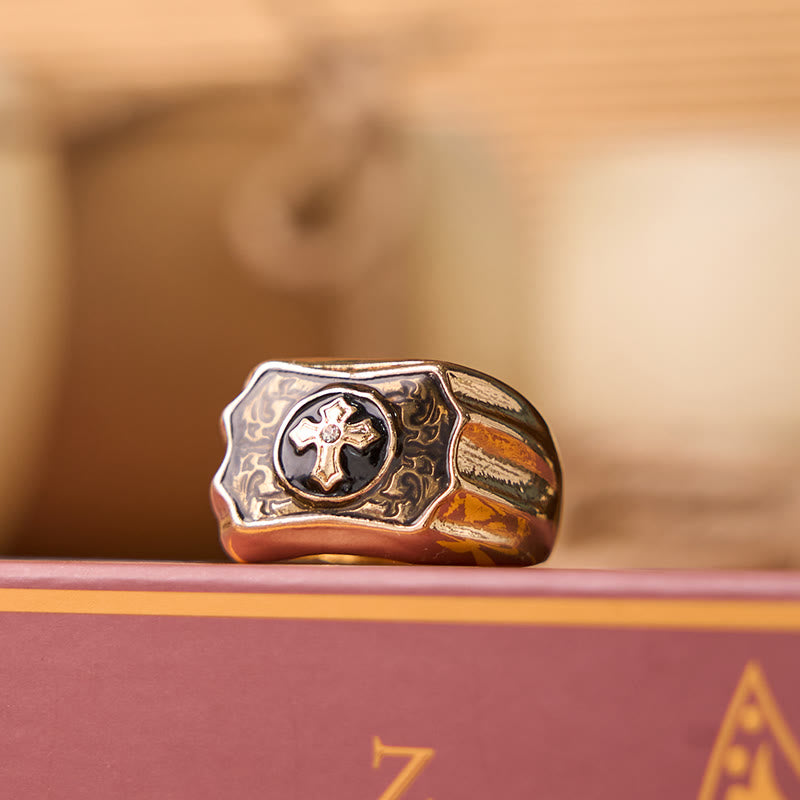 FREE Today: Faith and Strength Jesus Cross Religious Ring - US 13 - image 0
