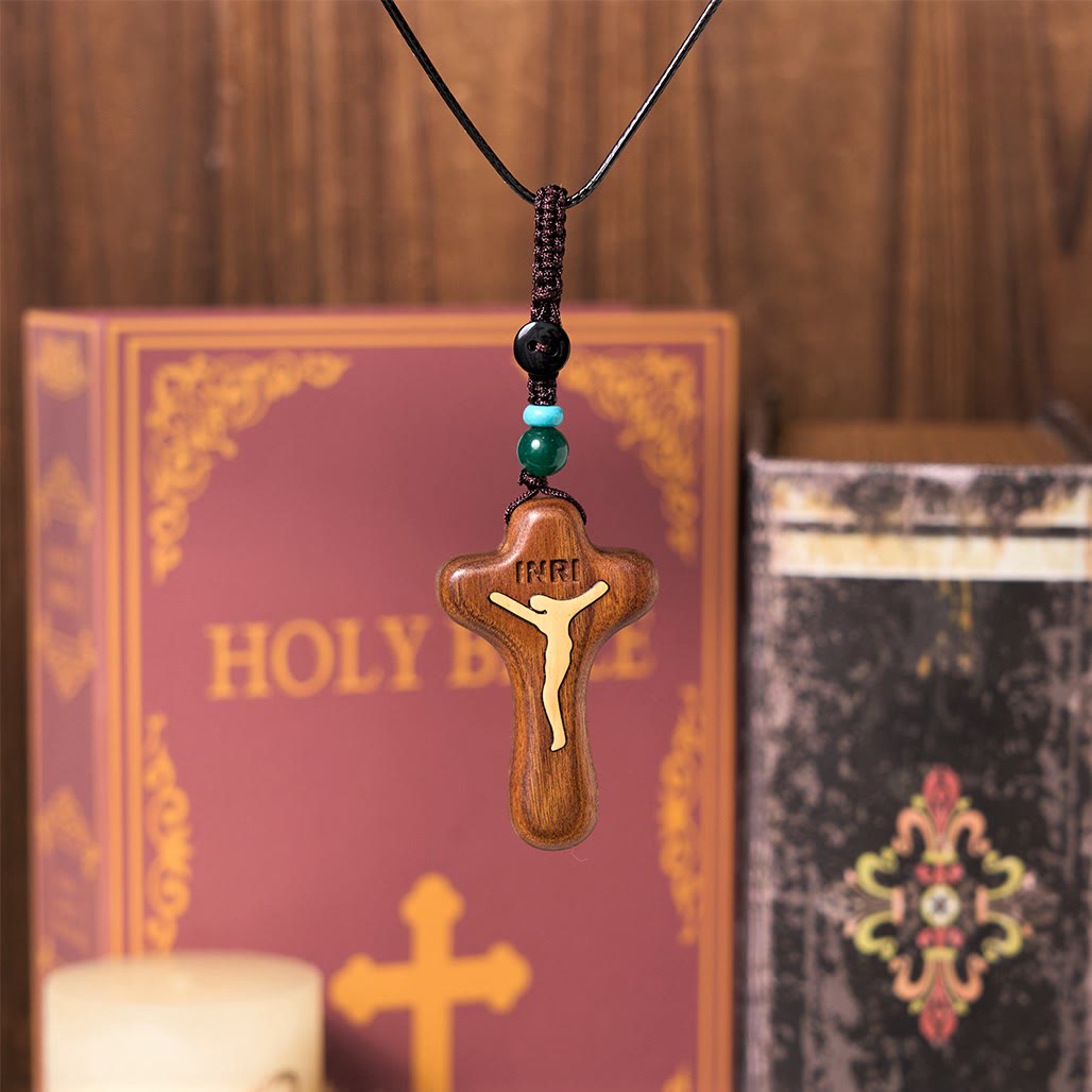 Christianartworkshop Minimalist Style Sandalwood & Boxwood Jesus