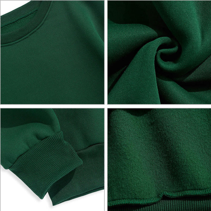 Christianartworkshop Classic Colored Style St. Benedict Figure Emblem Fleece Lined Polyester Sweatshirt