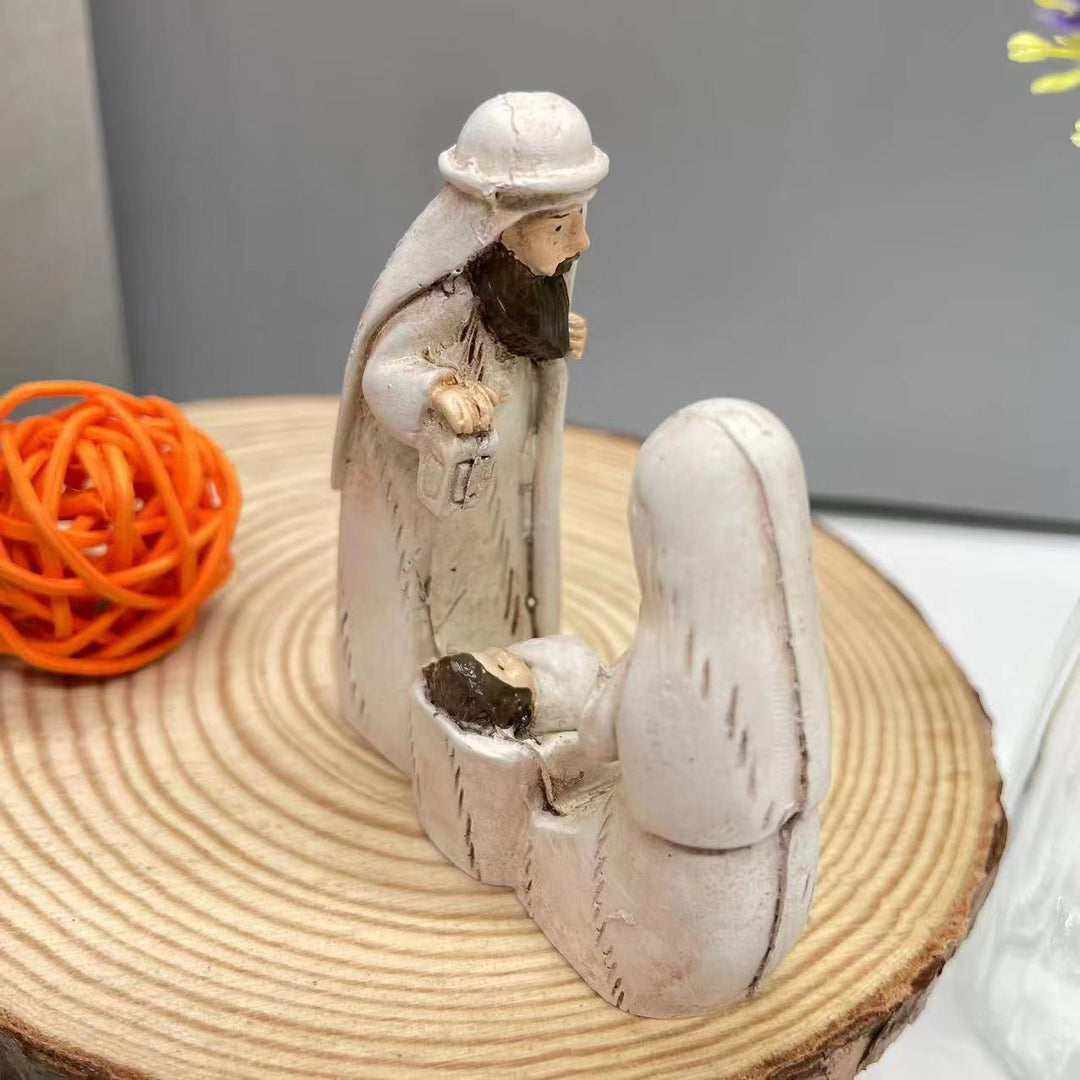 Christianartworkshop Classic Style Harmonious Nativity Scene Holy Family Desktop Decorations Ornament