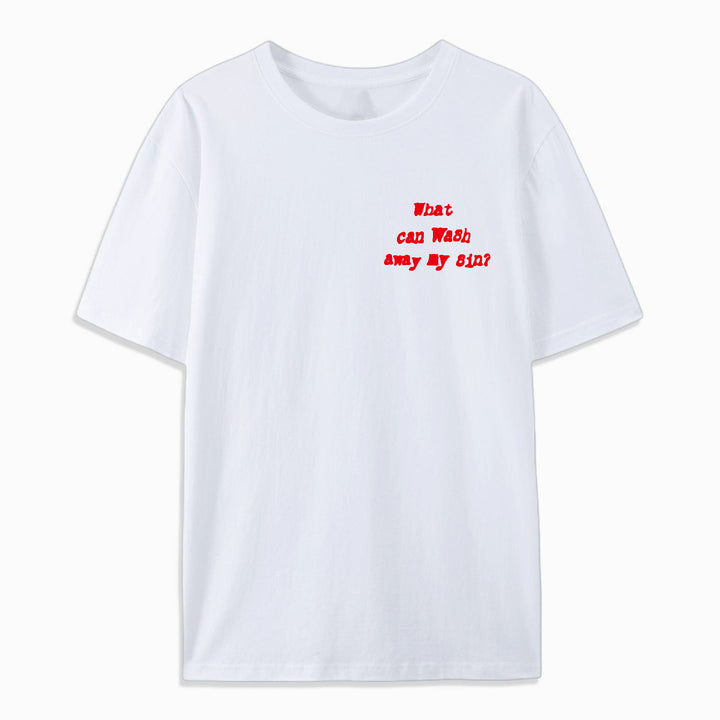 Christianartworkshop Nothing But Blood Of Jesus Cotton T-Shirt - image 4