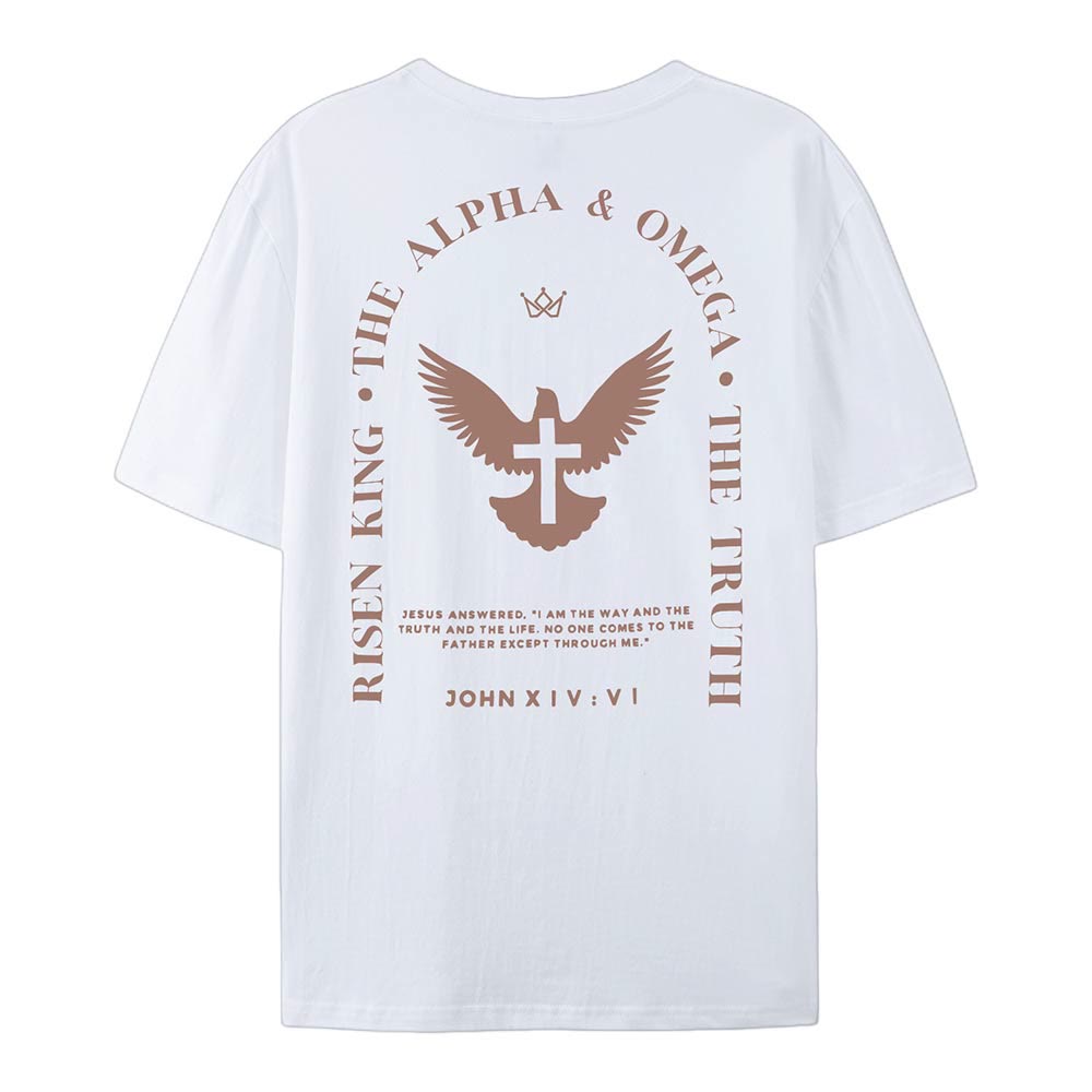 Christianartworkshop Jesus Is The Way The Truth The Life Cotton T-Shirt - image 2