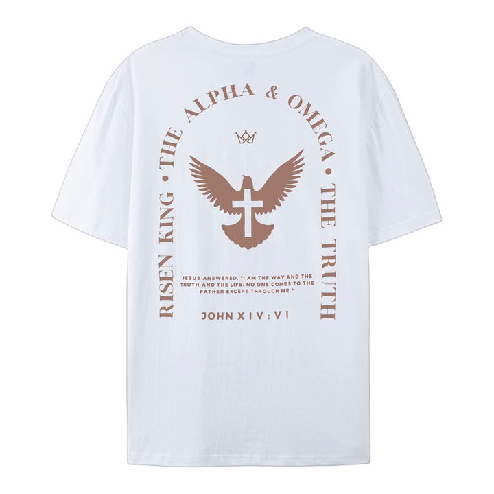 Christianartworkshop Jesus Is The Way The Truth The Life Cotton T-Shirt - image 2