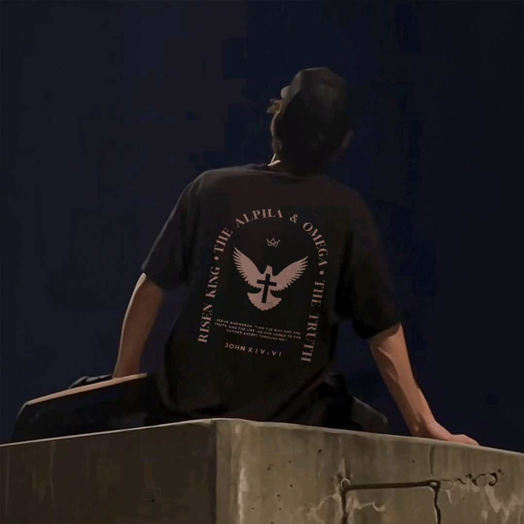 Christianartworkshop Jesus Is The Way The Truth The Life Cotton T-Shirt - image 8