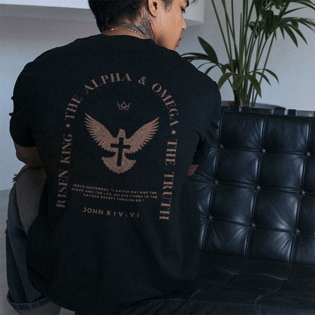 Christianartworkshop Jesus Is The Way The Truth The Life Cotton T-Shirt - image 7