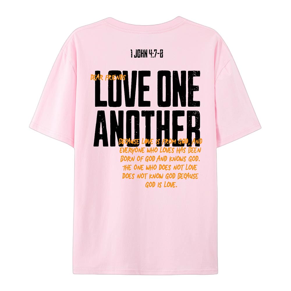 Christianartworkshop Love One Another Cotton T-Shirt - image 13