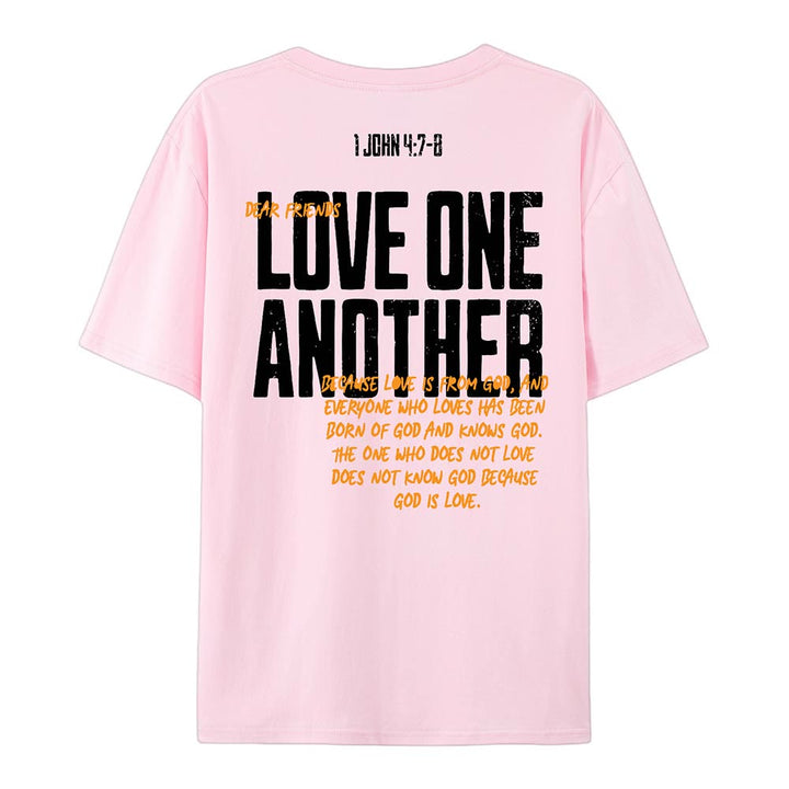Christianartworkshop Love One Another Cotton T-Shirt - image 13