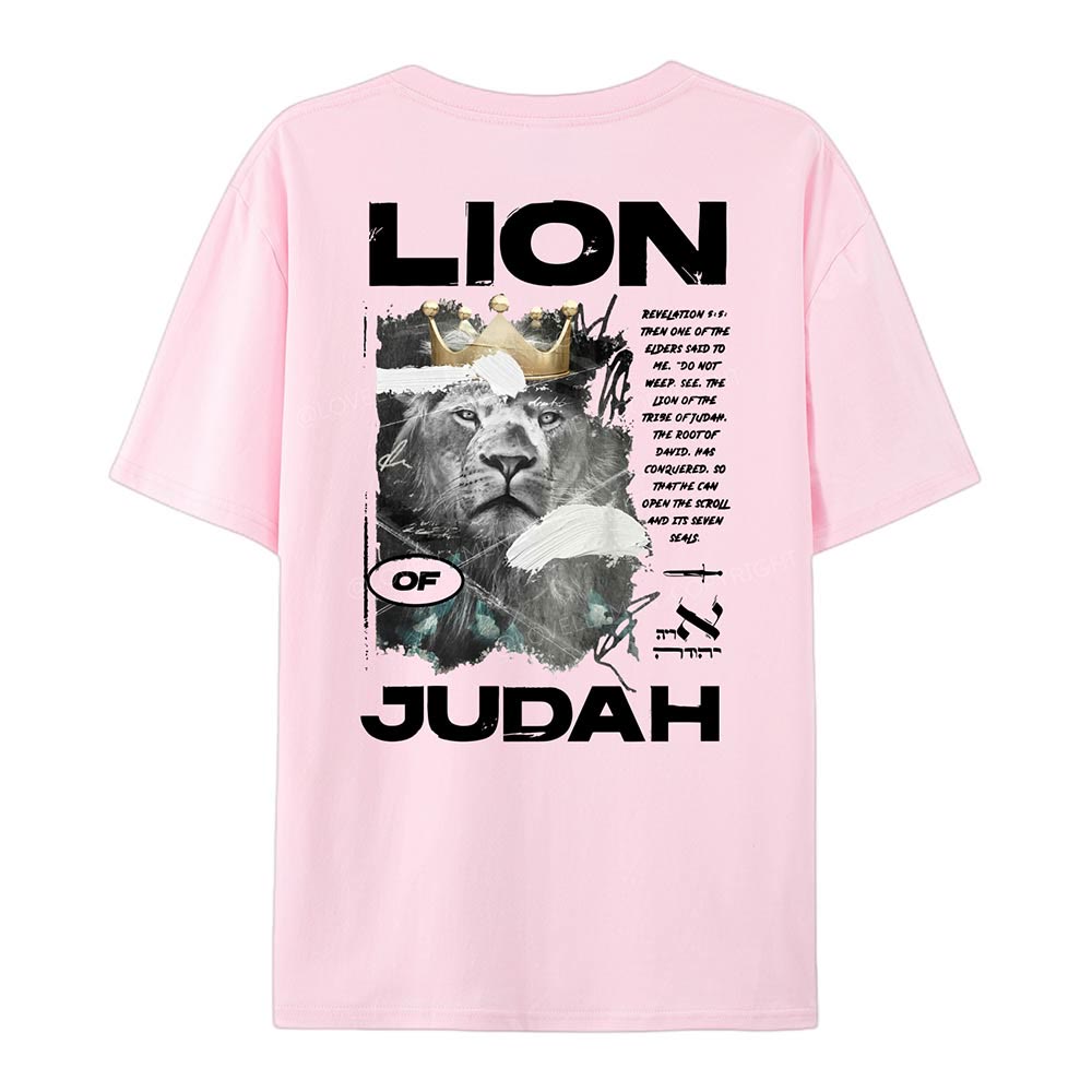Christianartworkshop Lion Of Judan Cotton T-Shirt - image 8