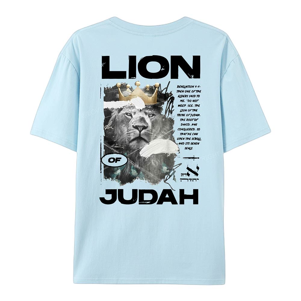 Christianartworkshop Lion Of Judan Cotton T-Shirt - image 11