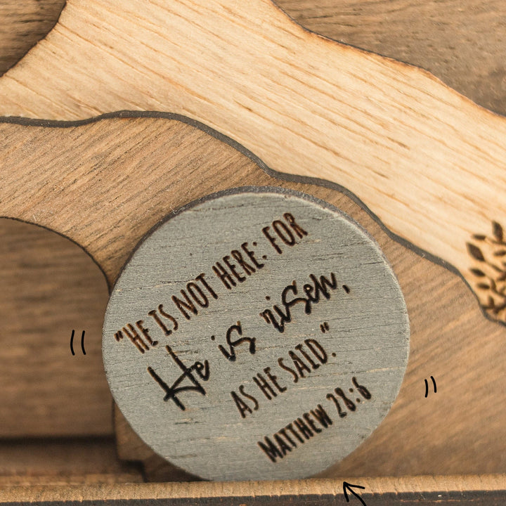 Christianartworkshop Easter wooden crafts decoration:A Tribute to Faith and Hope