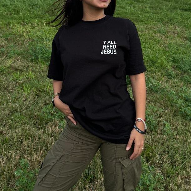 Christianartworkshop "Y'ALL NEED JESUS" T-Shirt