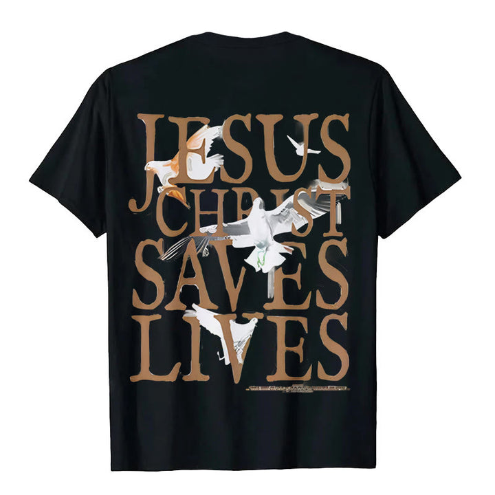 Christianartworkshop Jesus Face and Crown of Thorns Graphic T-Shirt