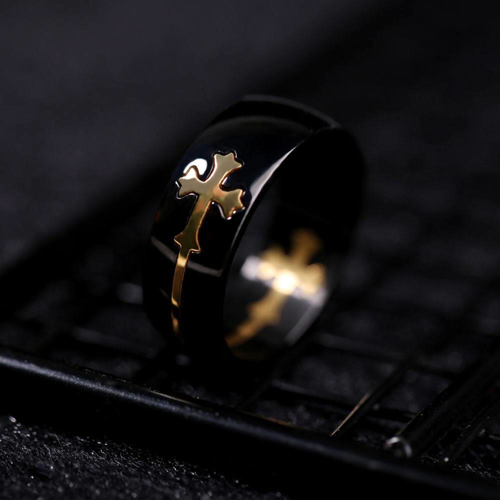 Christianartworkshop JESUS & Cross Ring - A Fusion of Fashion and Faith