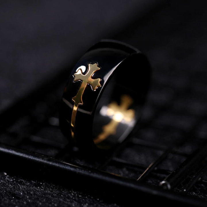 Christianartworkshop JESUS & Cross Ring - A Fusion of Fashion and Faith