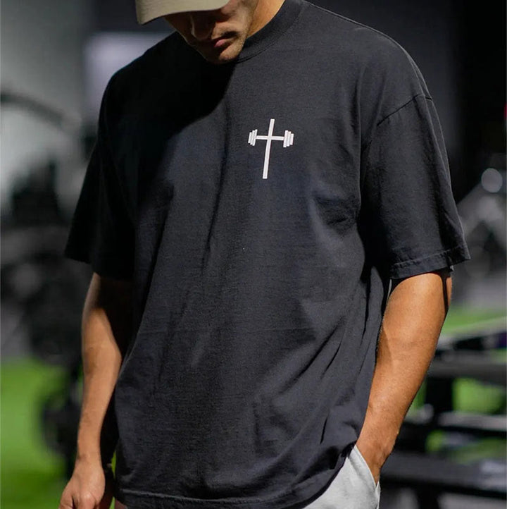 Christianartworkshop Floral Embellished Jesus is King Christian T-Shirt