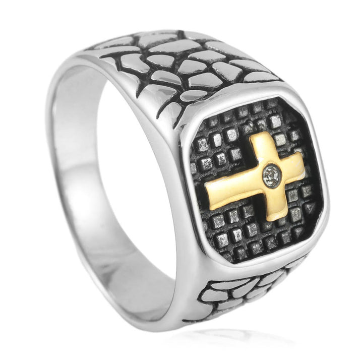 Christianartworkshop The Modern & Minimalist Cross Ring: Understated Elegance Meets Timeless Symbolism
