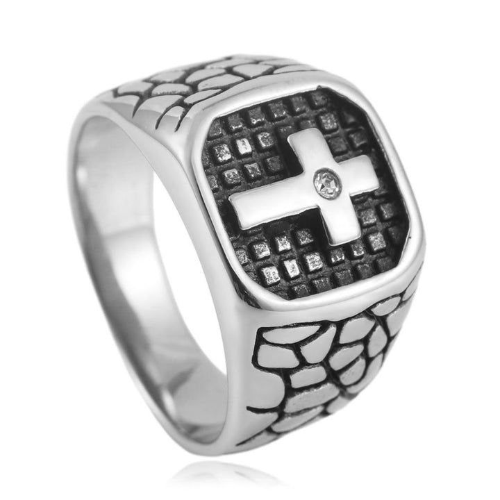Christianartworkshop The Modern & Minimalist Cross Ring: Understated Elegance Meets Timeless Symbolism