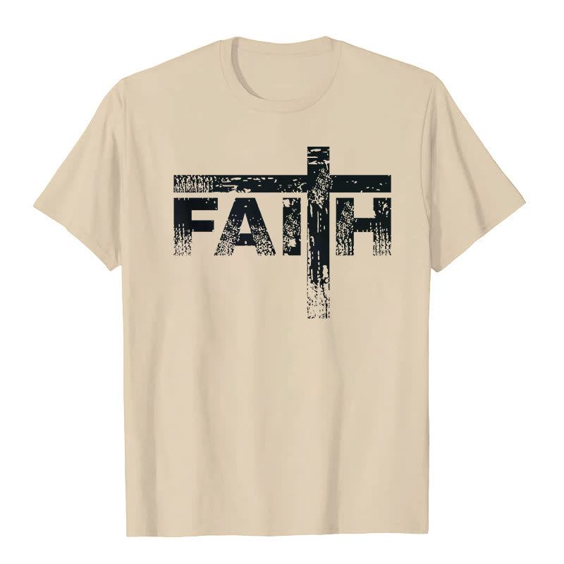 Christianartworkshop The Faith Cross T-Shirt