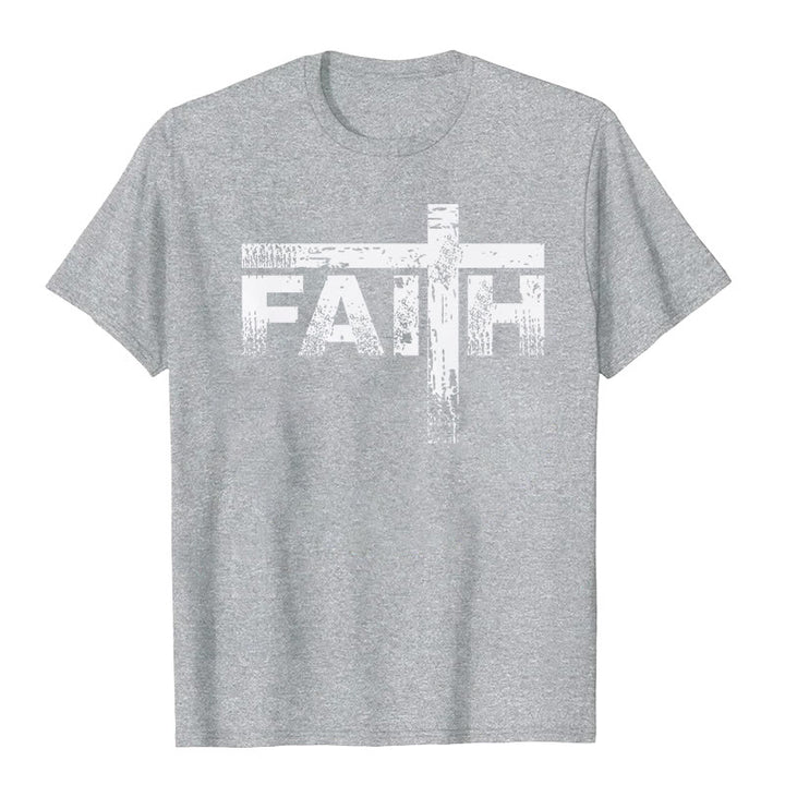 Christianartworkshop The Faith Cross T-Shirt