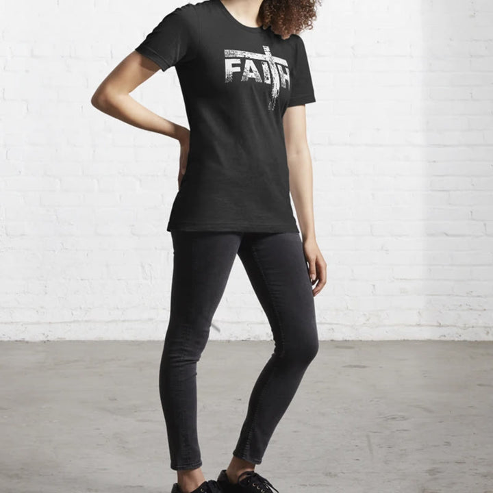 Christianartworkshop The Faith Cross T-Shirt