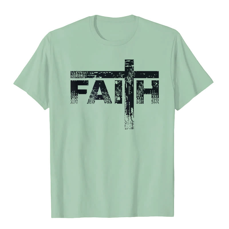 Christianartworkshop The Faith Cross T-Shirt