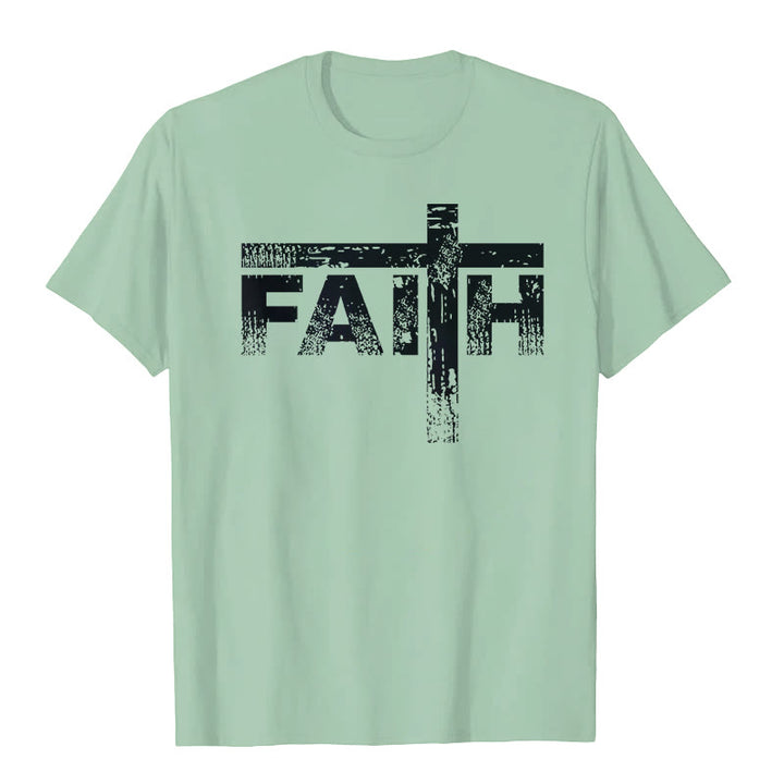 Christianartworkshop The Faith Cross T-Shirt