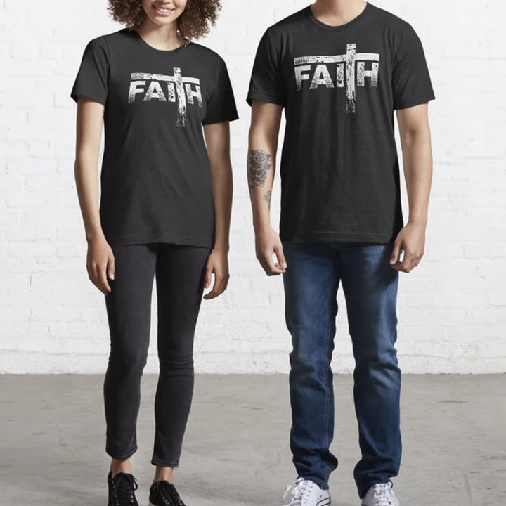 Christianartworkshop The Faith Cross T-Shirt