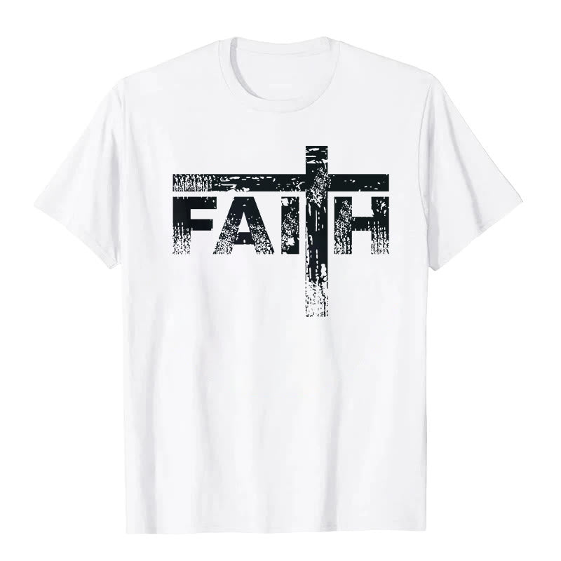 Christianartworkshop The Faith Cross T-Shirt