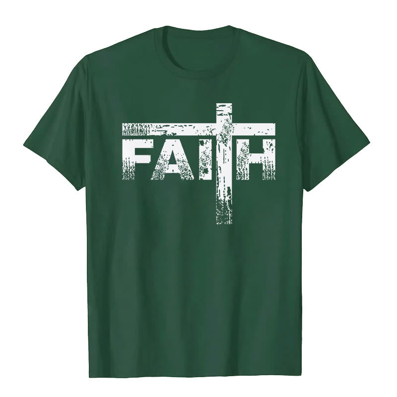 Christianartworkshop The Faith Cross T-Shirt