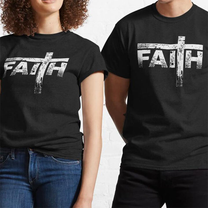 Christianartworkshop The Faith Cross T-Shirt