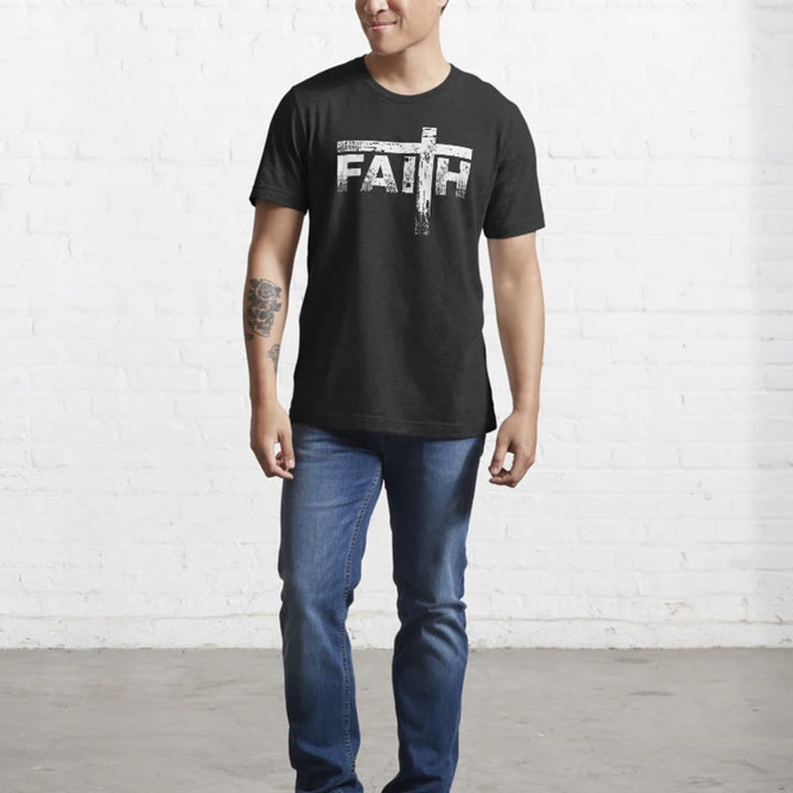 Christianartworkshop The Faith Cross T-Shirt
