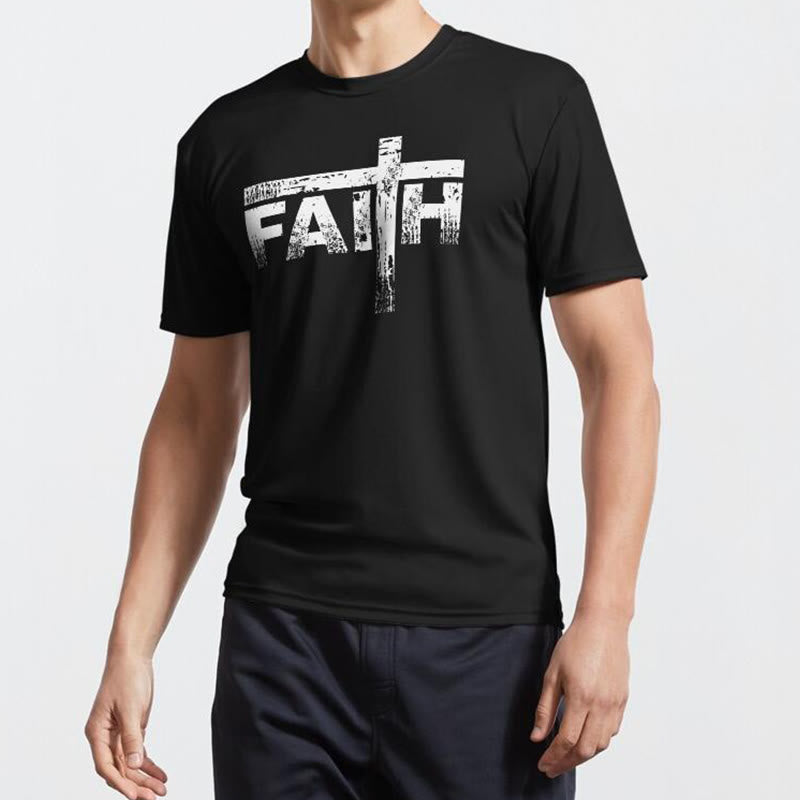 Christianartworkshop The Faith Cross T-Shirt