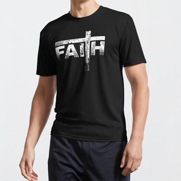 Christianartworkshop The Faith Cross T-Shirt
