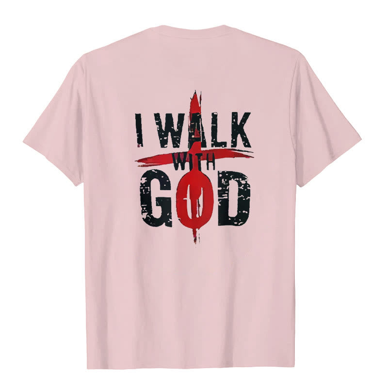 Christianartworkshop I'll Walk With God T-Shirt - image 14