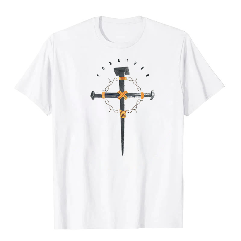 Christianartworkshop Forgiven Cross T-Shirt