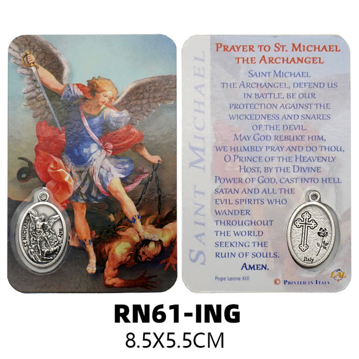 Christianartworkshop Our Lady & Jesus & Angels Paper Card: A Symbol of Holy Spirit and Power