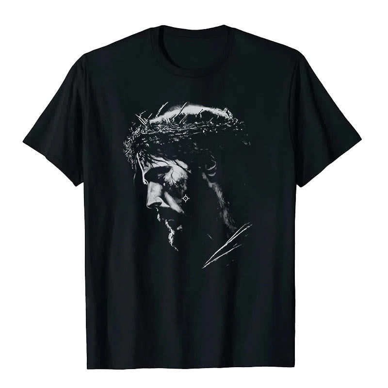 Christianartworkshop Jesus Crown of Thorns T-shirt – Christian Art