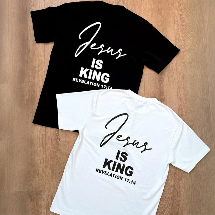 Christianartworkshop "Jesus IS KING" T-shirt