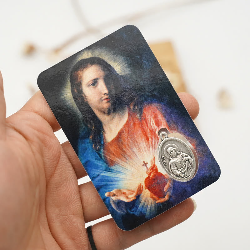 Christianartworkshop Our Lady & Jesus & Angels Paper Card: A Symbol of Holy Spirit and Power