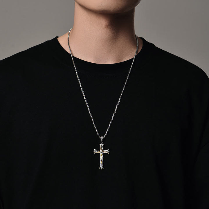 Christianartworkshop 925 Sterling Silver Classic & Vintage Crucifix Tree of Life Necklace: A Symbol of Spirituality and Vitality