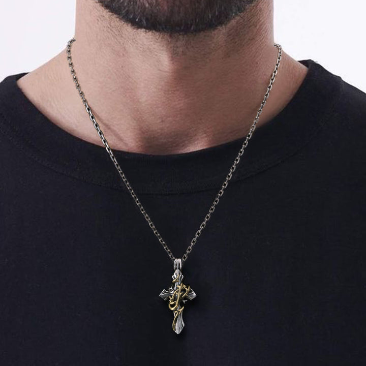Christianartworkshop 925 Sterling Silver 2styles Vine Crucifix Necklace: Unleashing Your Dark Personality