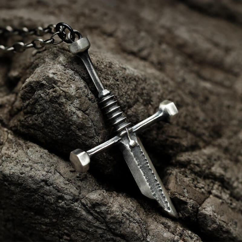 Christianartworkshop 999 Sterling Silver Broken Sword Cross