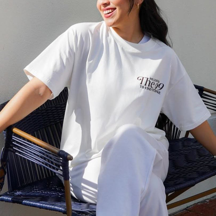 Christianartworkshop He Leaves the 99 to Find the One T-shirt