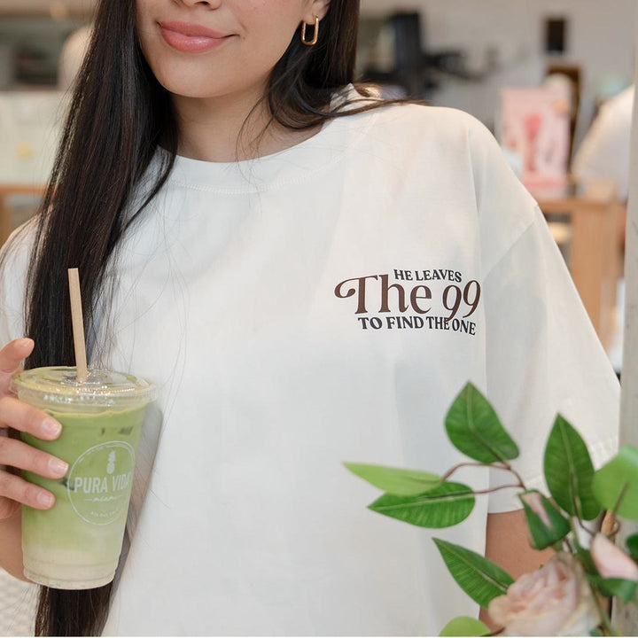 Christianartworkshop He Leaves the 99 to Find the One T-shirt