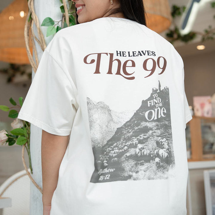 Christianartworkshop He Leaves the 99 to Find the One T-shirt