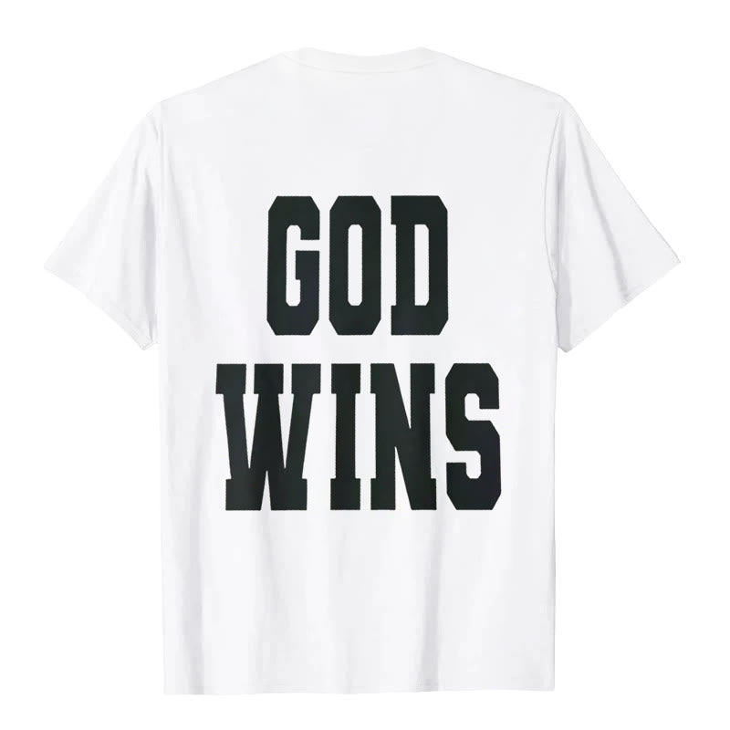 Christianartworkshop God Wins T-shirt