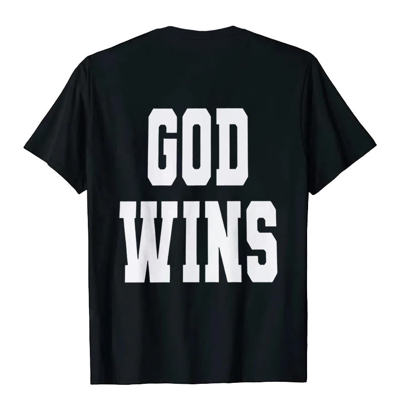 Christianartworkshop God Wins T-shirt