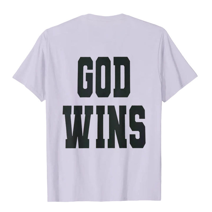 Christianartworkshop God Wins T-shirt